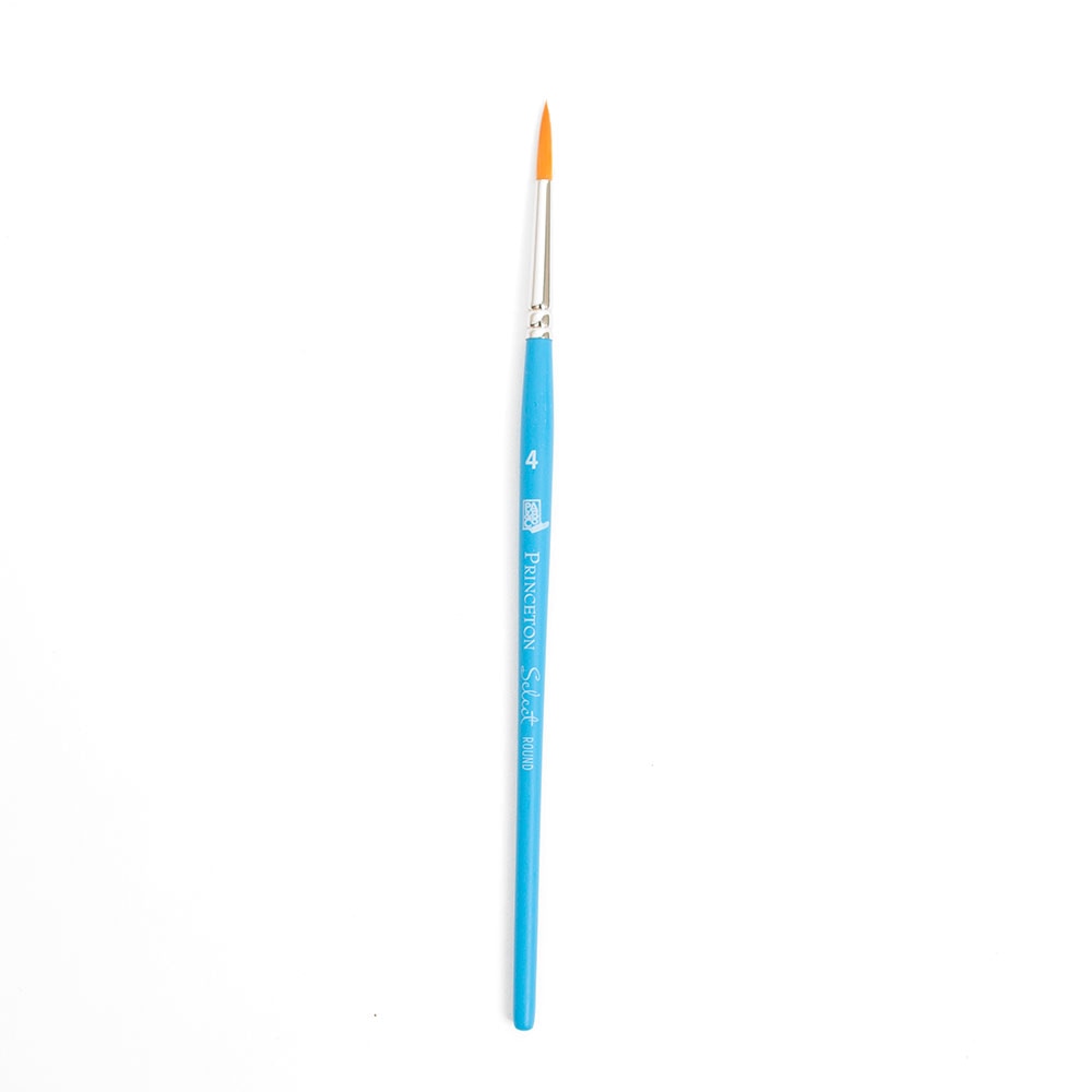 Princeton, Brush Round, Art & School, Select, Synthetic, 4, 146105